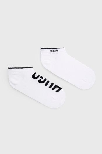 Ponožky HUGO pánské, bílá barva