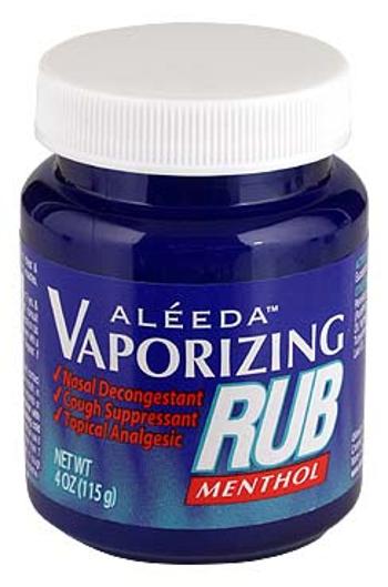 Aleeda Vaporizing Rub Menthol Gel - prsní balzám 150 ml