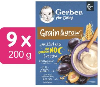 Gerber Nemléčná kaše pšenično-ovesná švestka 9 x 200 g