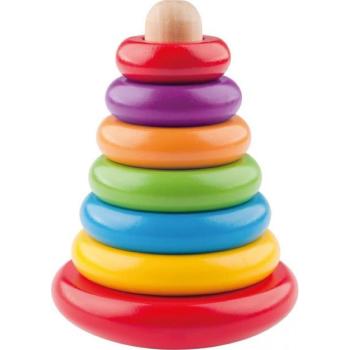 Woody Skládací pyramida barevná Káča na stojánku