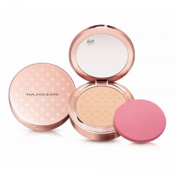 Naj-Oleari Silk feel Powder Foundation kompaktní pudr a make-up 2v1 - 01 ivory 9,5g