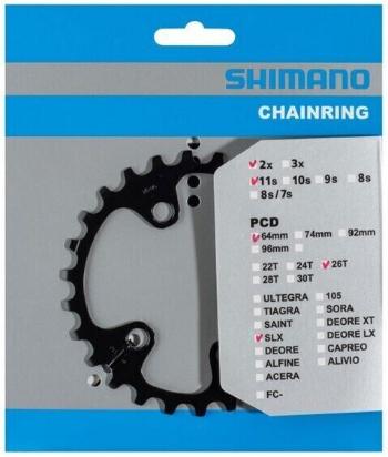 Shimano Y1VG26000 Převodník 64 BCD-Asymetrický 26T 1.0