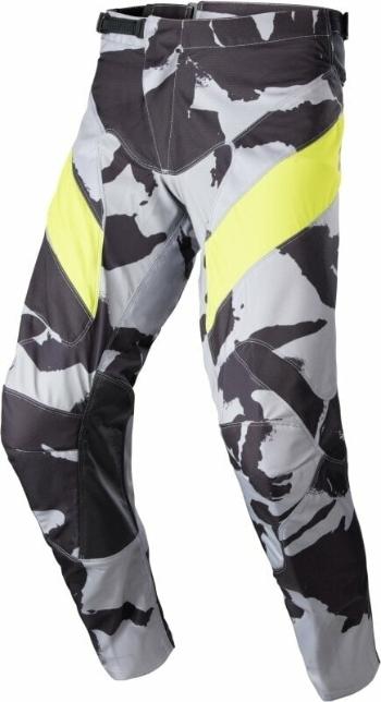 Alpinestars Racer Tactical Pants Gray/Camo/Yellow Fluorescent 32 Motokrosové kalhoty