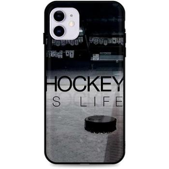 TopQ iPhone 11 silikon Hockey Is Life 48909 (Sun-48909)