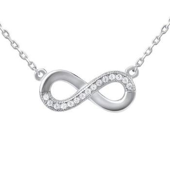 Silvego Stříbrný náhrdelník infinity MWN00696