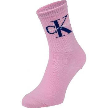 Calvin Klein WOMEN SHORT SOCK 1P JEANS LOGO BOWERY Dámské ponožky, růžová, velikost UNI