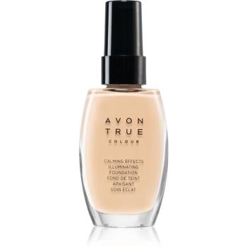 Avon True Colour zklidňující make-up pro rozjasnění pleti odstín Almond 30 ml