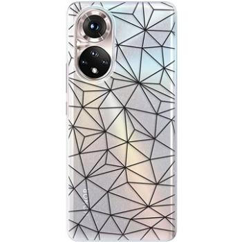 iSaprio Abstract Triangles 03 pro black pro Honor 50 (trian03b-TPU3-Hon50)