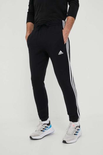 Bavlněné tepláky adidas černá barva, s aplikací, IC0050