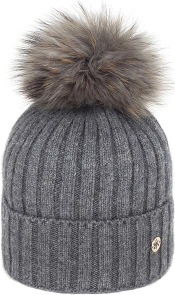 Granadilla Galanter Fur Beanie - dk grey uni