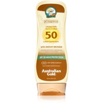 Australian Gold Lotion With Bronzer ochranná péče proti slunečnímu záření s bronzerem SPF 50 237 ml