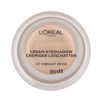 L'Oréal Paris Age Perfect Cream Eyeshadow 4 ml oční stín pro ženy 07 Vibrant Beige