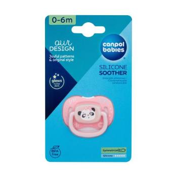 Canpol babies Exotic Animals Silicone Soother Panda 0-6m 1 ks dudlík pro děti