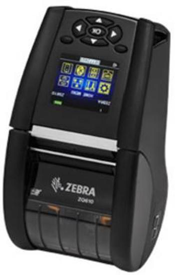 Zebra ZQ610 termální s přímým tiskem 203 x 203 dpi černá USB, Bluetooth®, provoz na akumulátor Role poukázek - šířka: 55.4 mm