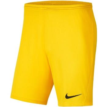 Nike DRI-FIT PARK III Chlapecké fotbalové kraťasy, žlutá, velikost