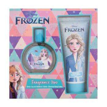 Disney Frozen Elsa dárková kazeta toaletní voda 50 ml + třpytivé tělové mléko 150 ml pro děti