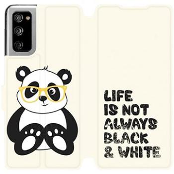 Flipové pouzdro na mobil Samsung Galaxy S20 FE - M041S Panda - life is not always black and white (5903516466047)
