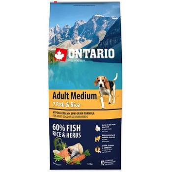 Ontario Adult Medium Fish & Rice 12kg (8595091780228)