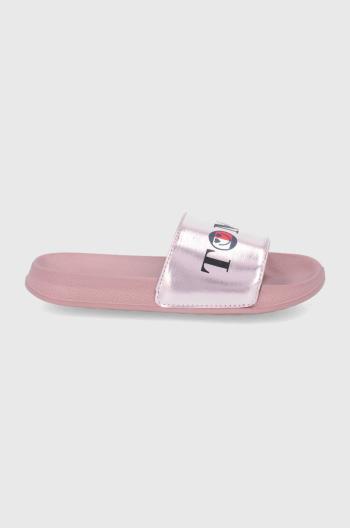 Pantofle Tommy Hilfiger růžová barva