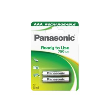 PANASONIC Nabíjecí baterie (Ready to Use - pro Časté použití) HHR-4MVE/2BC 750mAh AAA 1, 2V (Blistr 2ks)