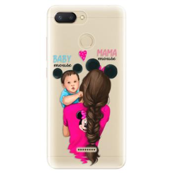 Odolné silikonové pouzdro iSaprio - Mama Mouse Brunette and Boy - Xiaomi Redmi 6