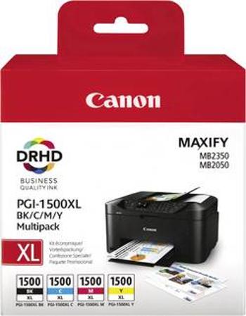 Canon Inkoustová kazeta PGI-1500 XL BKCMY originál kombinované balení černá, azurová, purppurová, žlutá 9182B004