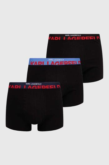 Boxerky Karl Lagerfeld 3-pack pánské, černá barva, 245M2100