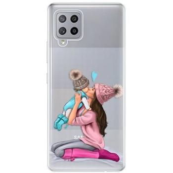 iSaprio Kissing Mom - Brunette and Boy pro Samsung Galaxy A42 (kmbruboy-TPU3-A42)