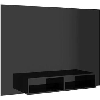 SHUMEE nástěnná černá, vysoký lesk 135 × 23,5 × 90cm (808285)