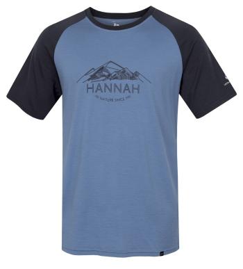 Hannah TAREGAN blue shadow/asphalt Velikost: XXL pánské tričko s krátkým rukávem
