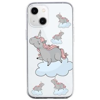 TopQ iPhone 13 silikon Grey Unicorns 64636 (Sun-64636)