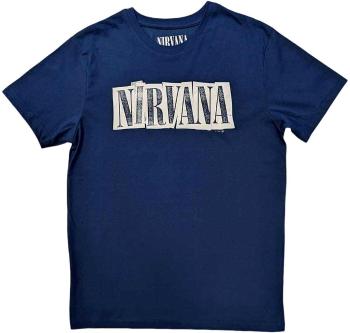 Nirvana Tričko Box Logo Denim L