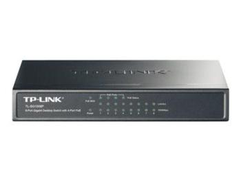 TP-Link TL-SG1008P PoE Switch 8xTP 10/100/1000Mbps(4x PoE), kovový, TL-SG1008P