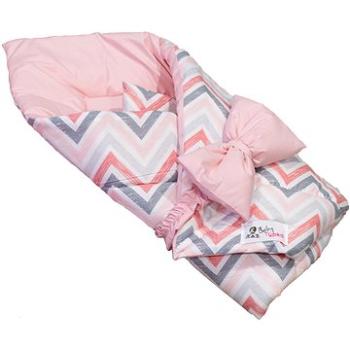 BabyTýpka zavinovačka - Chevron Pink (8594201221361)