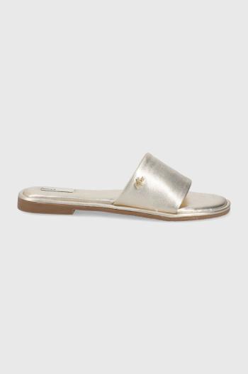 Kožené pantofle Mexx Sandal Jolie dámské, zlatá barva
