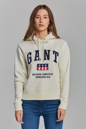 MIKINA GANT D2. GANT TAG SWEAT HOODIE bílá XS