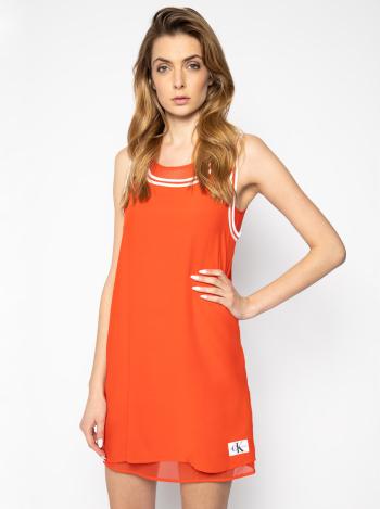 Calvin Klein dámské červené šaty - M (XA7)