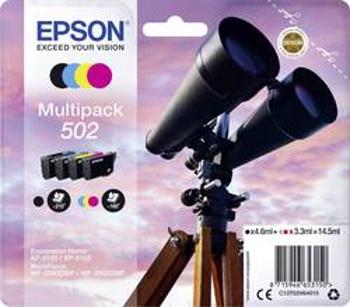 Epson Ink set T02V64, 502 originál černá, azurová, purppurová, žlutá C13T02V64010