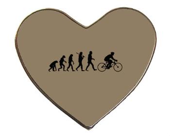 Magnet srdce kov Evolution Bicycle