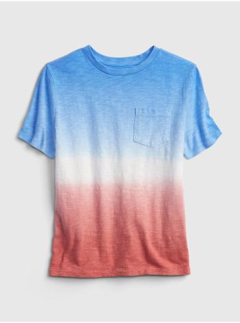 Barevné klučičí dětské tričko GAP pocket wash effect t-shirt