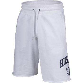 Russell Athletic ATH COLLEGIATE RAW SHORT Pánské šortky, bílá, velikost XL