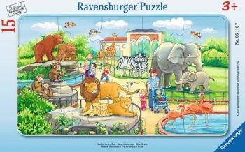 RAVENSBURGER Puzzle Návštěva ZOO 15 dílků