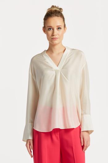 KOŠILE GANT RELAXED STAND COLLAR BLOUSE bílá 40