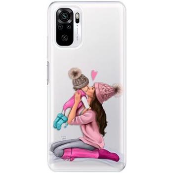 iSaprio Kissing Mom - Brunette and Girl pro Xiaomi Redmi Note 10 / Note 10S (kmbrugirl-TPU3-RmiN10s)