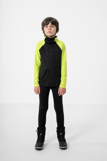 Dětský funkční tričko s dlouhým rukávem 4F černá barva