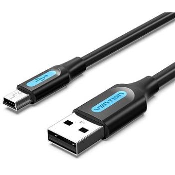Vention Mini USB (M) to USB 2.0 (M) Cable 0.5M Black PVC Type (COMBD)