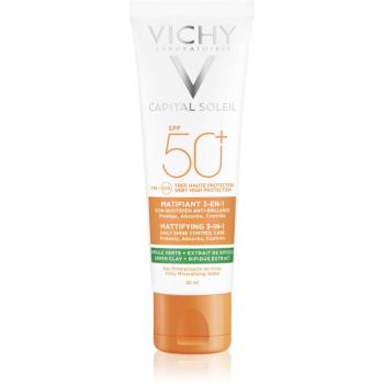 Vichy Capital Soleil Mattifying 3-in-1 ochranný matující krém na obličej SPF 50+ 50 ml