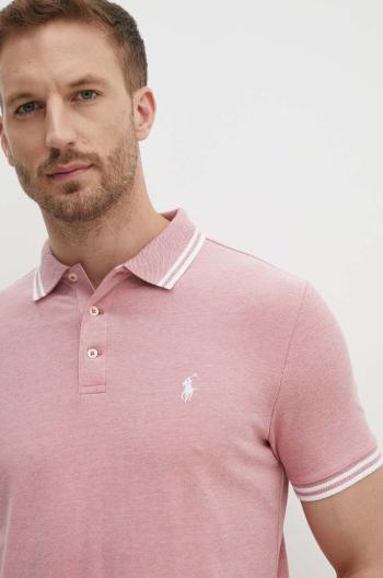 Polo tričko Polo Ralph Lauren růžová barva, 710941492