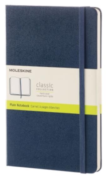 Moleskine - zápisník - tvrdý, čistý, modrý L