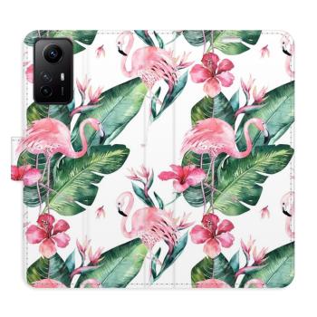 Flipové pouzdro iSaprio - Flamingos Pattern - Xiaomi Redmi Note 12S